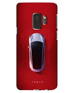 Чехол для Samsung Galaxy S9 (G960) с картинкой «Tesla Top View»
