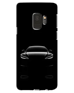 Чехол для Samsung Galaxy S9 (G960) с картинкой «Силуэт Tesla Night»