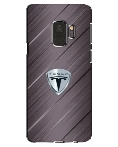 Чехол для Samsung Galaxy S9 (G960) с картинкой «Металлическая текстура Tesla»