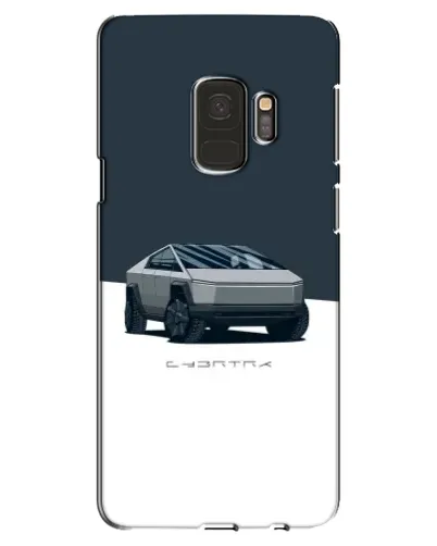Чехол для Samsung Galaxy S9 (G960) с картинкой «Серебристый Cybertruck Tesla»