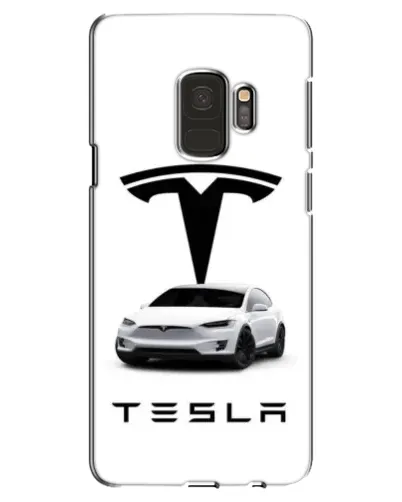 Чехол для Samsung Galaxy S9 (G960) с картинкой «Tesla White Style»