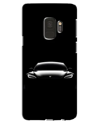 Чехол для Samsung Galaxy S9 (G960) с картинкой «Фары Tesla Night»