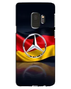 Чехол для Samsung Galaxy S9 (G960) с картинкой «Mercedes — флаг Германии» Чехол для Samsung Galaxy S9 (G960) с картинкой «Mercedes — флаг Германии»