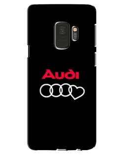 Чехол для Samsung Galaxy S9 (G960) с картинкой «Логотип Audi Heart»