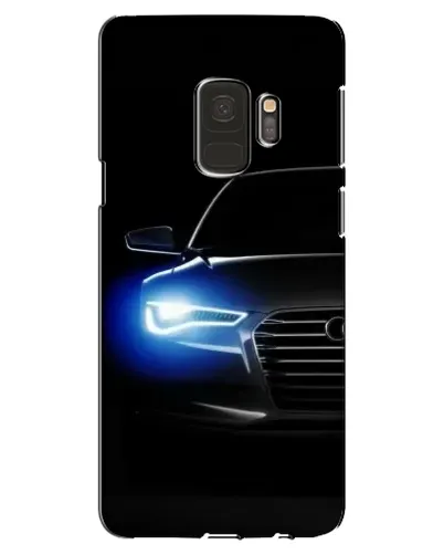 Чехол для Samsung Galaxy S9 (G960) с картинкой «Неоновый взгляд Audi»