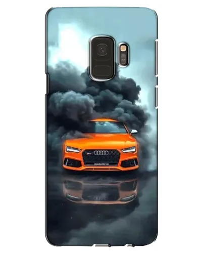 Чехол для Samsung Galaxy S9 (G960) с картинкой «Audi в облаках дыма»