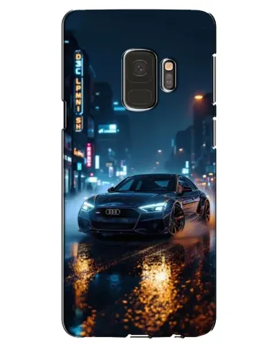 Чехол для Samsung Galaxy S9 (G960) с картинкой «Ночной город и Audi»