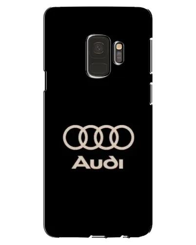 Чехол для Samsung Galaxy S9 (G960) с картинкой «Audi — золотой логотип»