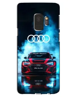 Чехол для Samsung Galaxy S9 (G960) с картинкой «Audi Sport — неон»