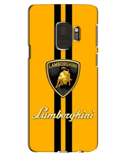 Чехол для Samsung Galaxy S9 (G960) с картинкой «Lamborghini Stripe желтый»