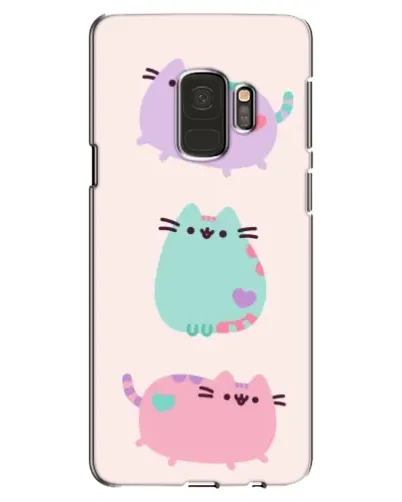 Чехол для Samsung Galaxy S9 (G960) с картинкой «Pusheen трио» Чехол для Samsung Galaxy S9 (G960) с картинкой «Pusheen трио»
