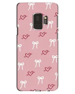Чехол для Samsung Galaxy S9 (G960) с картинкой «Сердца и банты» Чехол для Samsung Galaxy S9 (G960) с картинкой «Сердца и банты»