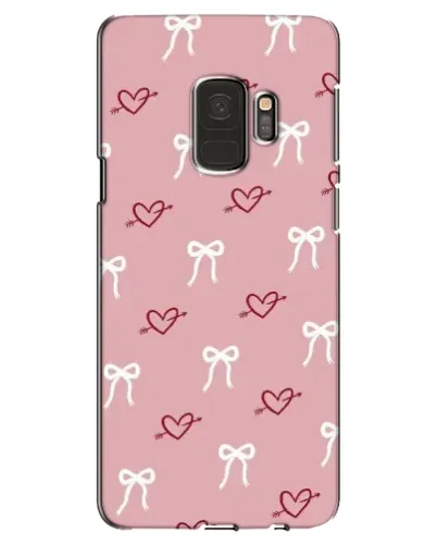 Чехол для Samsung Galaxy S9 (G960) с картинкой «Сердца и банты» Чехол для Samsung Galaxy S9 (G960) с картинкой «Сердца и банты»