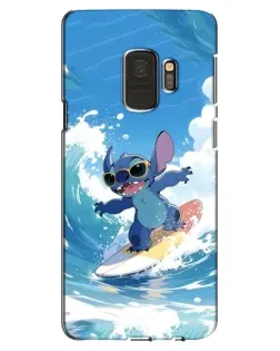 Чехол для Samsung Galaxy S9 (G960) с картинкой «Стич на волне»
