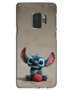 Чехол для Samsung Galaxy S9 (G960) с картинкой «Стич на коричневом фоне»