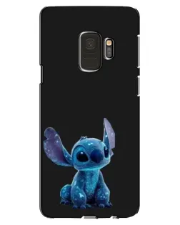 Чехол для Samsung Galaxy S9 (G960) с картинкой «Стич на черном»