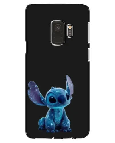 Чехол для Samsung Galaxy S9 (G960) с картинкой «Стич на черном»