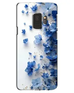 Чехол для Samsung Galaxy S9 (G960) с картинкой «Голубой цветочный каскад»