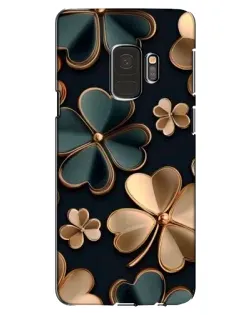 Чехол для Samsung Galaxy S9 (G960) с картинкой «Клевер в золоте»