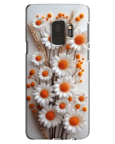 Чехол для Samsung Galaxy S9 (G960) с картинкой «Белые сухоцветы»