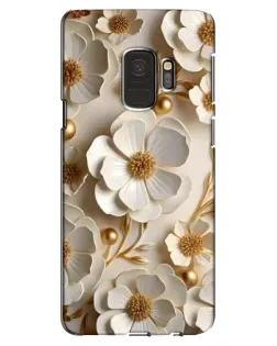Чехол для Samsung Galaxy S9 (G960) с картинкой «Белие бумажние  цвети»