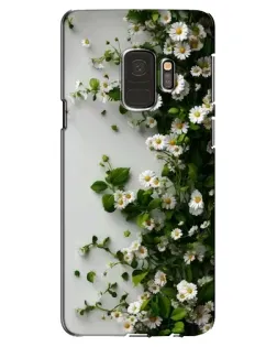 Чехол для Samsung Galaxy S9 (G960) с картинкой «Ветка мелких белых цветов»