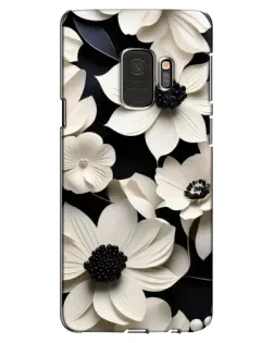 Чехол для Samsung Galaxy S9 (G960) с картинкой «Объемные белые цветы»