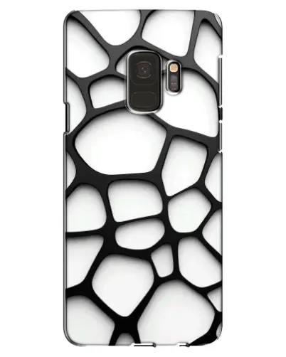 Чехол для Samsung Galaxy S9 (G960) с картинкой «Белая объемная сетка»