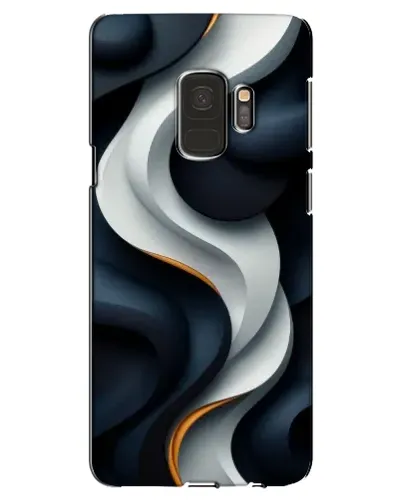Чехол для Samsung Galaxy S9 (G960) с картинкой «Объемные черно-белые ленты» Чехол для Samsung Galaxy S9 (G960) с картинкой «Объемные черно-белые ленты»