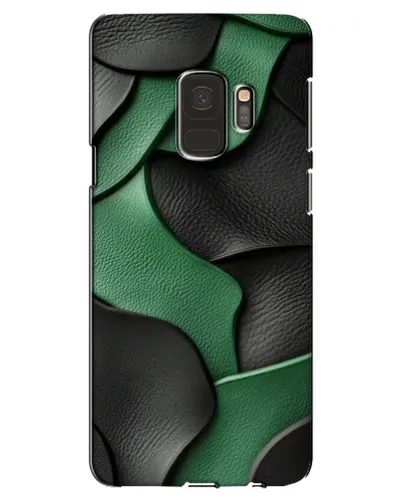 Чехол для Samsung Galaxy S9 (G960) с картинкой «Зеленые кожаные волны» Чехол для Samsung Galaxy S9 (G960) с картинкой «Зеленые кожаные волны»