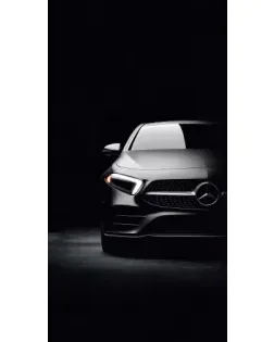 Чехол для Samsung с картинкой «Свет фар Mercedes»