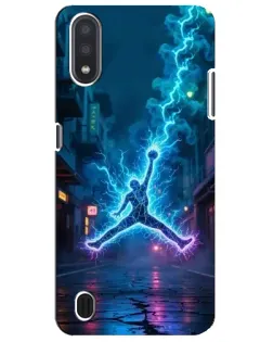 Чехол для Samsung Galaxy M01 Core (A013F) с картинкой «Jordan Gold Jumpman»