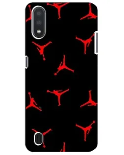 Чехол для Samsung Galaxy M01 Core (A013F) с картинкой «Jordan Red Pattern»