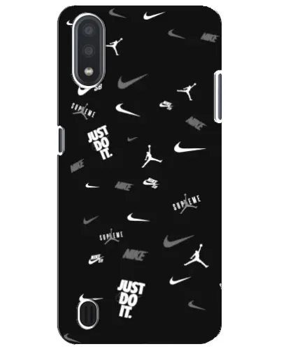 Чехол для Samsung Galaxy M01 Core (A013F) с картинкой «Nike Black Pattern» Чехол для Samsung Galaxy M01 Core (A013F) с картинкой «Nike Black Pattern»
