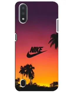Чехол для Samsung Galaxy M01 Core (A013F) с картинкой «Nike на закате солнца»