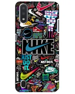 Чехол для Samsung Galaxy M01 Core (A013F) с картинкой «Яркий коллаж Nike»