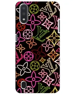 Чехол для Samsung Galaxy M01 Core (A013F) с картинкой «Неоновый микс Nike»