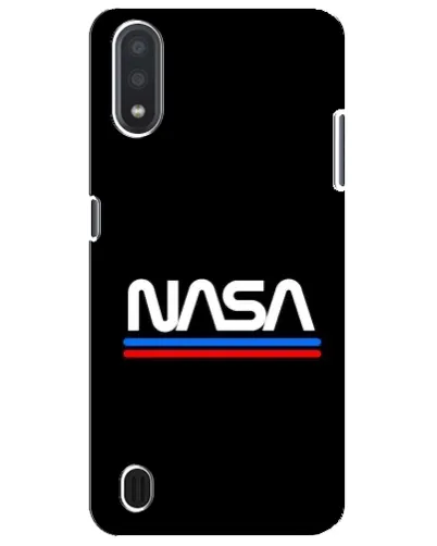 Чехол для Samsung Galaxy M01 Core (A013F) с картинкой «NASA — классика Red Blue»