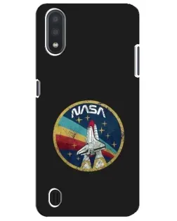 Чехол для Samsung Galaxy M01 Core (A013F) с картинкой «NASA — эмблема миссии»