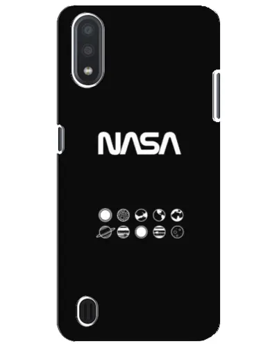 Чехол для Samsung Galaxy M01 Core (A013F) с картинкой «NASA — технический принт»