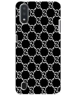 Чехол для Samsung Galaxy M01 Core (A013F) с картинкой «Gucci — сетчатый паттерн»