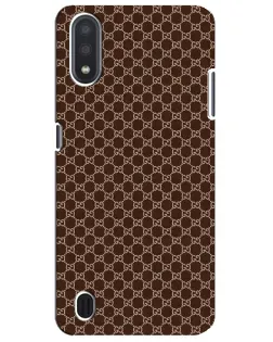 Чехол для Samsung Galaxy M01 Core (A013F) с картинкой «Gucci — шоколадная сетка»