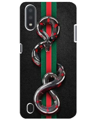 Чехол для Samsung Galaxy M01 Core (A013F) с картинкой «Gucci — змея на полосе» Чехол для Samsung Galaxy M01 Core (A013F) с картинкой «Gucci — змея на полосе»