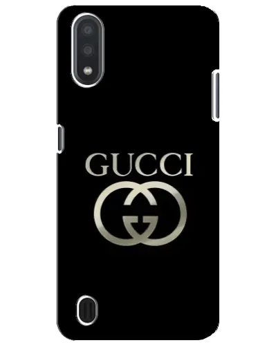 Чехол для Samsung Galaxy M01 Core (A013F) с картинкой «Gucci — золото на черном» Чехол для Samsung Galaxy M01 Core (A013F) с картинкой «Gucci — золото на черном»