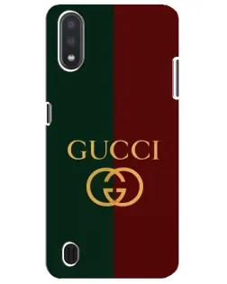 Чехол для Samsung Galaxy M01 Core (A013F) с картинкой «Gucci — темно-зеленый градиент»
