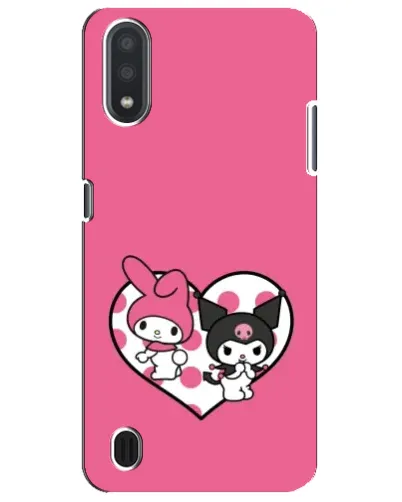Чехол для Samsung Galaxy M01 Core (A013F) с картинкой «Kuromi и My Melody» Чехол для Samsung Galaxy M01 Core (A013F) с картинкой «Kuromi и My Melody»