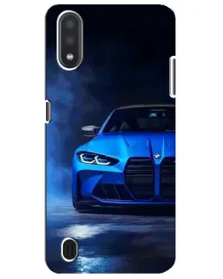Чехол для Samsung Galaxy M01 Core (A013F) с картинкой «Голубая BMW M4»