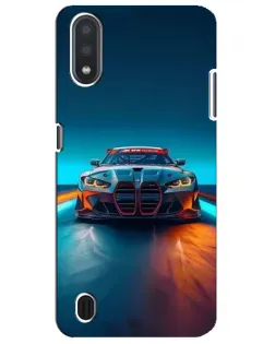 Чехол для Samsung Galaxy M01 Core (A013F) с картинкой «BMW — огни неона»