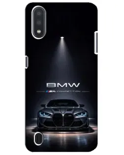 Чехол для Samsung Galaxy M01 Core (A013F) с картинкой «BMW сквозь ночной город»