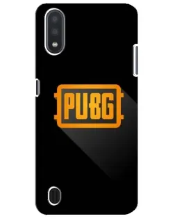 Чехол для Samsung Galaxy M01 Core (A013F) с картинкой «PUBG — рамка лого»